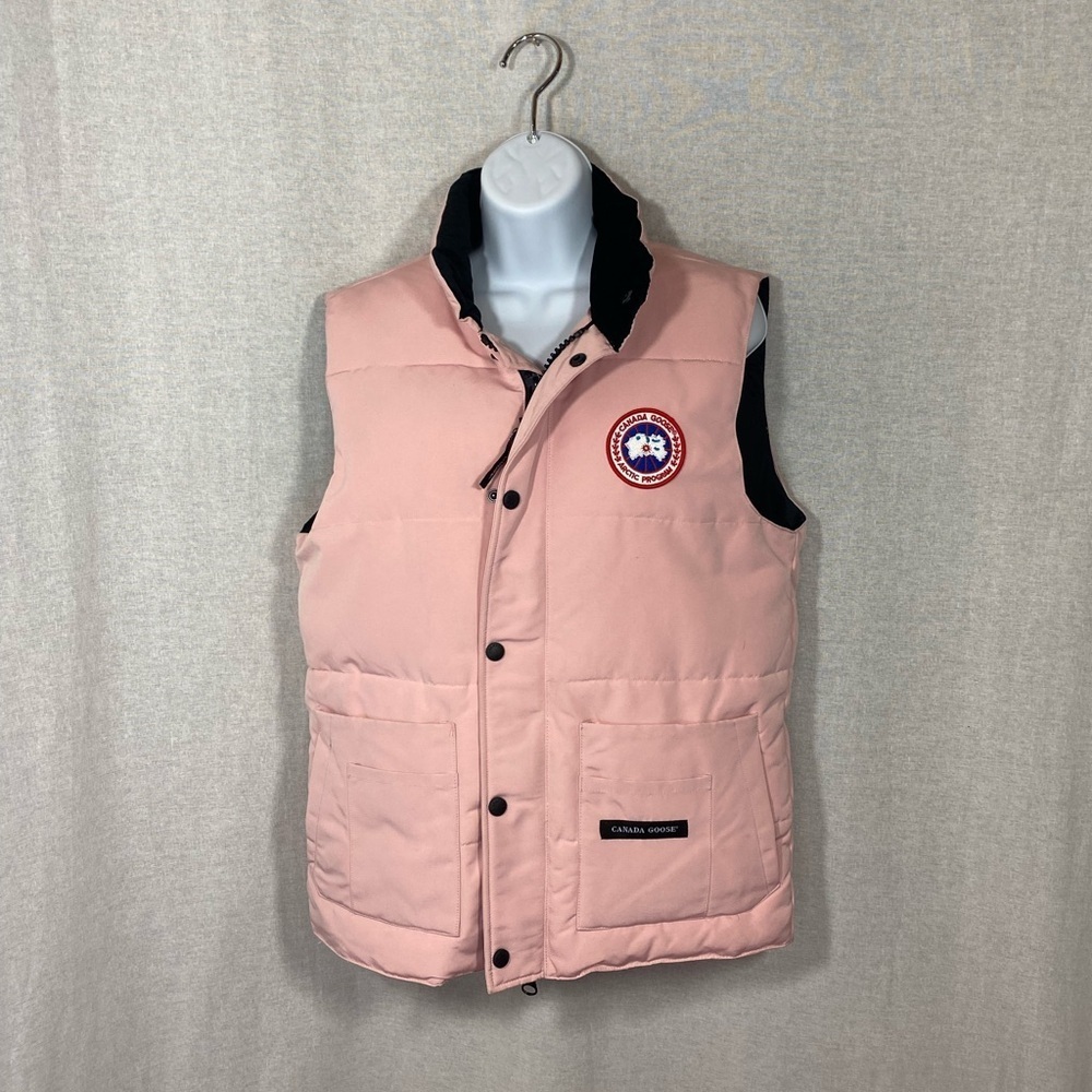 CANADA GOOSE Baby Pink Down-Filled Vest Sz S LIKE NEW